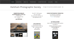 Desktop Screenshot of hailshamphotographicsociety.co.uk